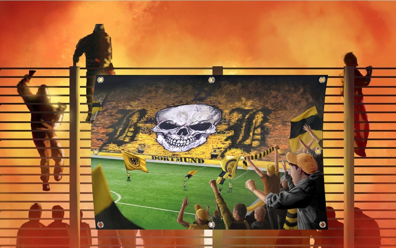 PVC Banner Dortmund Supporters