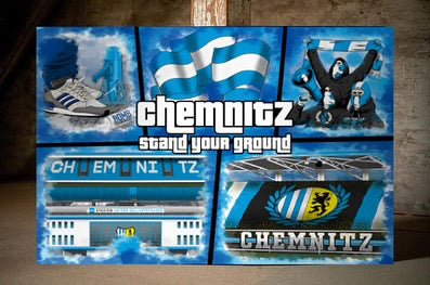 Limitierte Chemnitz Kunstleinwand "Stand your Ground" (-10% Neuerscheinungs-Rabatt)