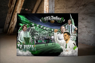 Mönchengladbach Leinwandbild "125 Jahre" (Limitiert auf 60 Exemplare)