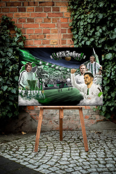Mönchengladbach Leinwandbild "125 Jahre" (Limitiert auf 60 Exemplare)
