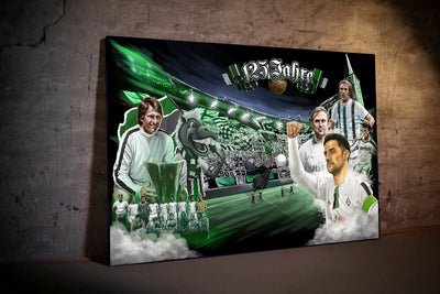 Mönchengladbach Leinwandbild "125 Jahre" (Limitiert auf 60 Exemplare)