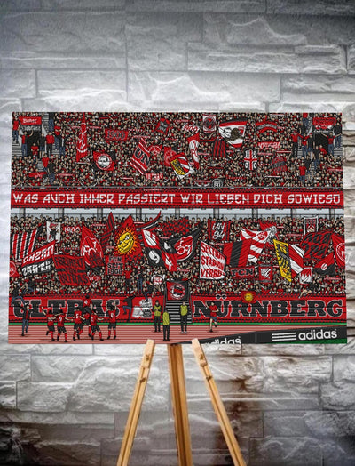 Nürnberg Kunstleinwand "Ultras" (Limitiert auf 60 Exemplare) Einmalige Erhöhung um 5 Exemplare !
