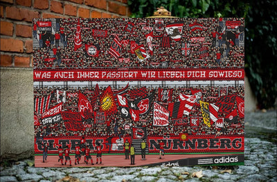 Nürnberg Kunstleinwand "Ultras" (Limitiert auf 60 Exemplare) Einmalige Erhöhung um 5 Exemplare !