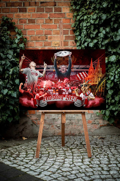 Köln Kunstleinwand "Aufstieg" (Version 2)