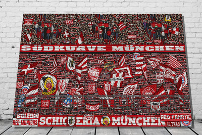 München Kunstleinwand "Ultras" (Limitiert auf 60 Exemplare)