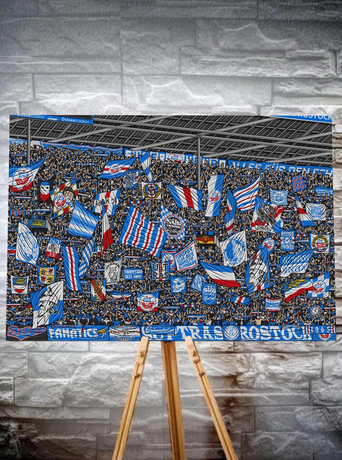 Rostock Kunstleinwand "Supporter" (Limitiert auf 60 Exemplare)