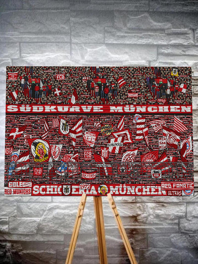München Kunstleinwand "Ultras" (Limitiert auf 60 Exemplare)