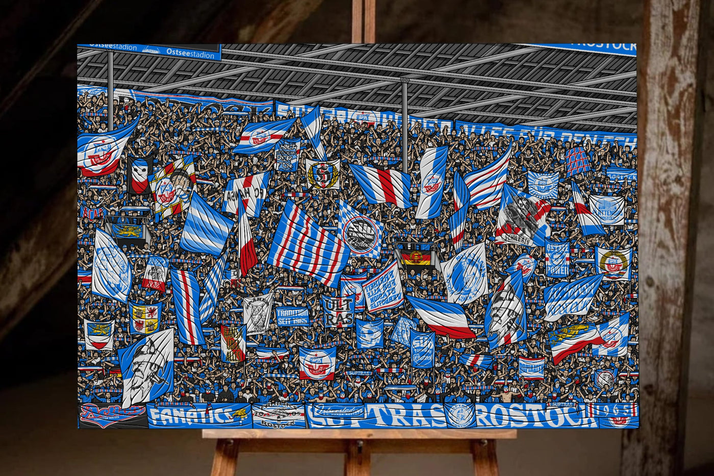 Rostock Kunstleinwand "Supporter" (Limitiert auf 60 Exemplare)