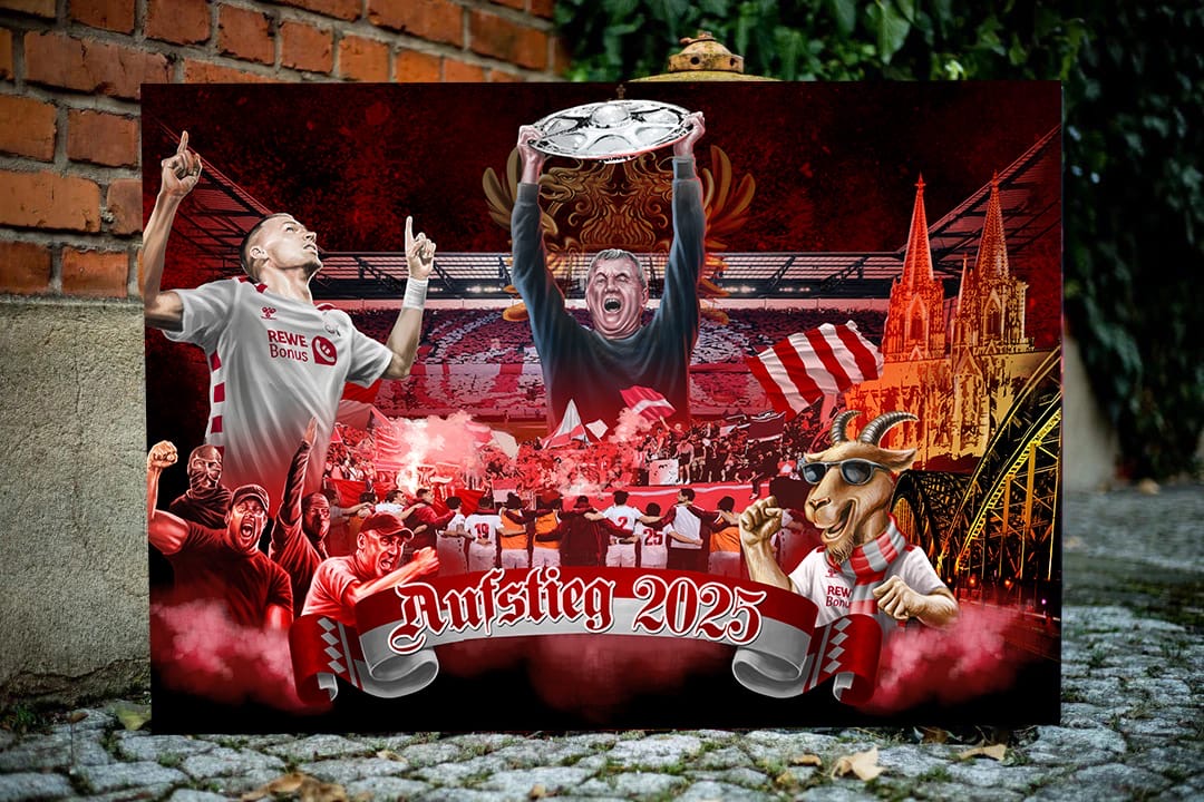 Köln Kunstleinwand "Aufstieg" (Version 2)