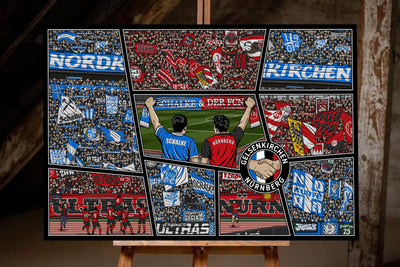 Nürnberg & Gelsenkirchen Leinwandbild "Freundschaft" (60 Exemplare)