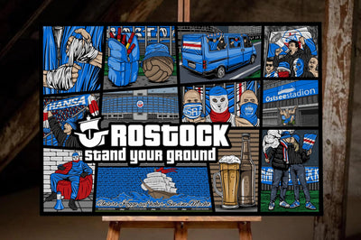 Rostock Kunstleinwand "Stand your Ground"