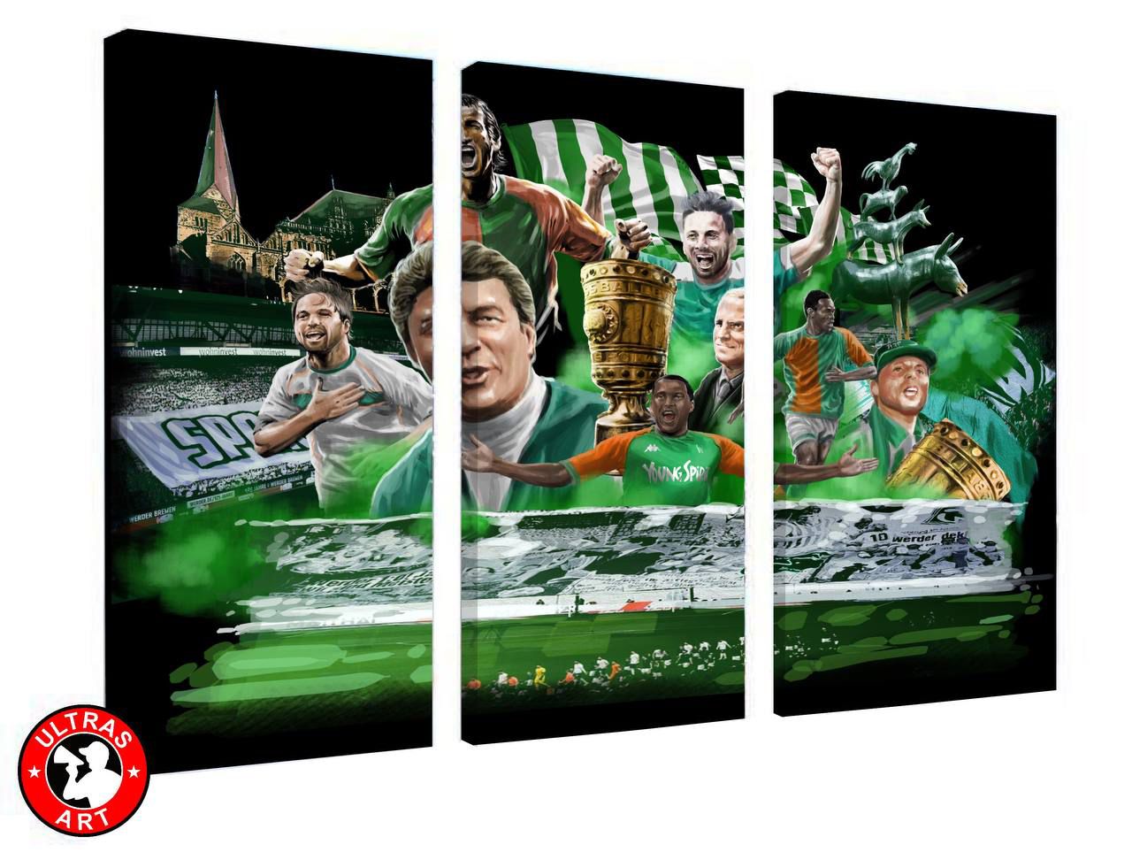 Dreiteiliges Bremen Leinwandset "Legenden" Sonderedition !