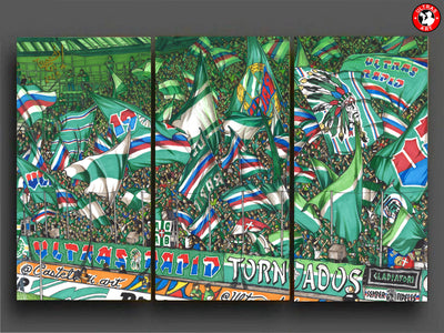 Rapid Leinwand-Dreiteiler "Ultras"