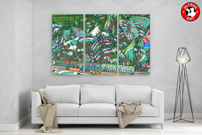 Rapid Leinwand-Dreiteiler "Ultras"