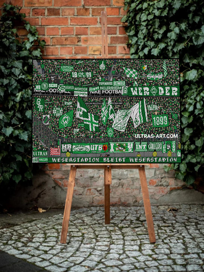 Limitierte Bremen Kunstleinwand "Ultras"