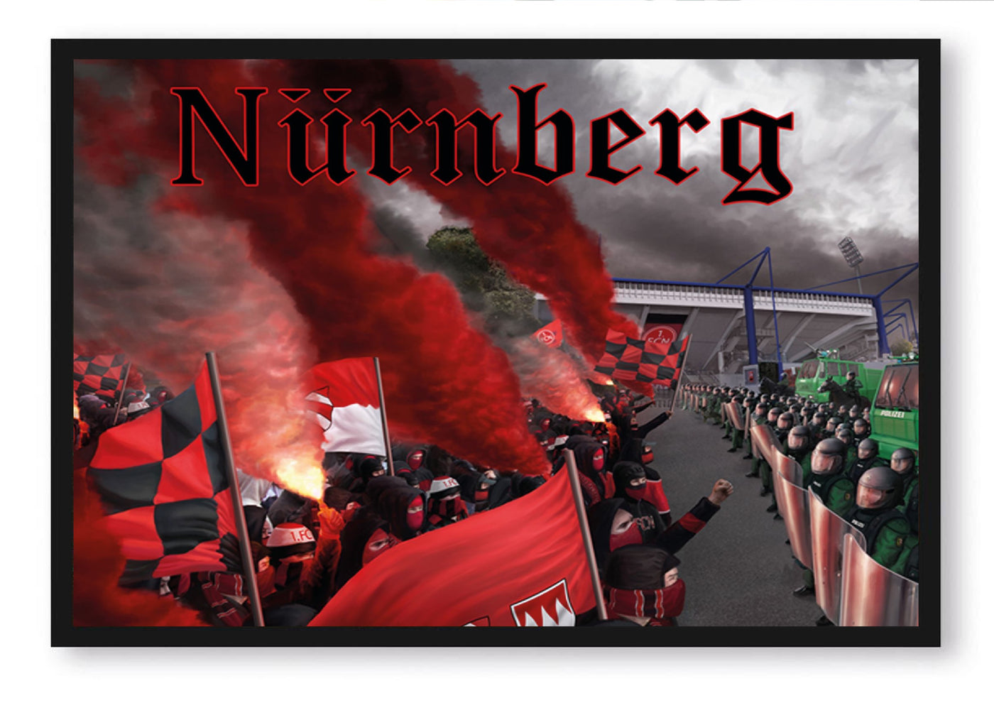Ultras Nürnberg , Poster mit Bilderrahmen