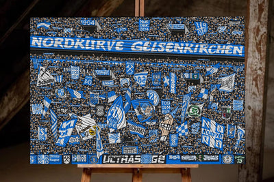 GE Kunstleinwand "Nordkurve" (Limitiert auf 80 Exemplare-Einmalige Erhöhung um 4x5 Bilder )