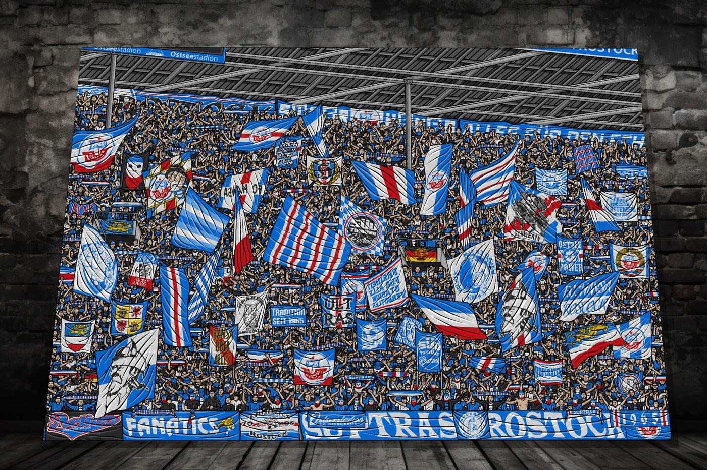 Rostock Kunstleinwand "Supporter" (Limitiert auf 60 Exemplare)