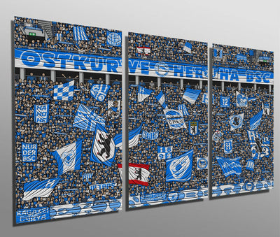 Dreiteilges Leinwandset "Ultras Berlin"