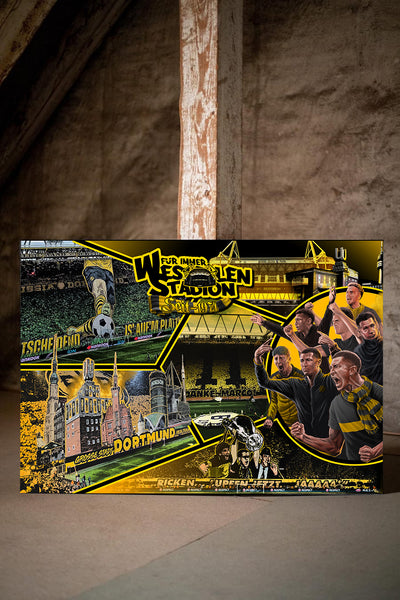 Dortmund Kunstleinwand "Für immer WS" ( Limitiert auf 60 Exemplare )