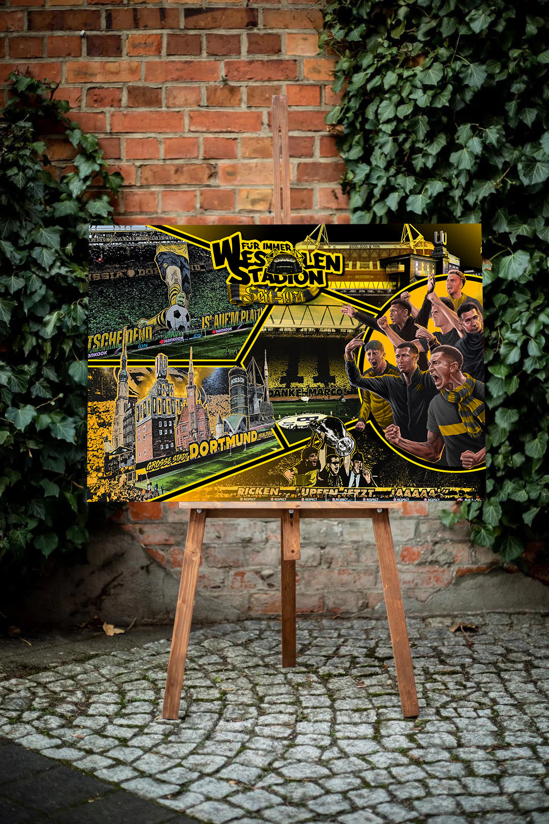 Dortmund Kunstleinwand "Für immer WS" ( Limitiert auf 60 Exemplare )