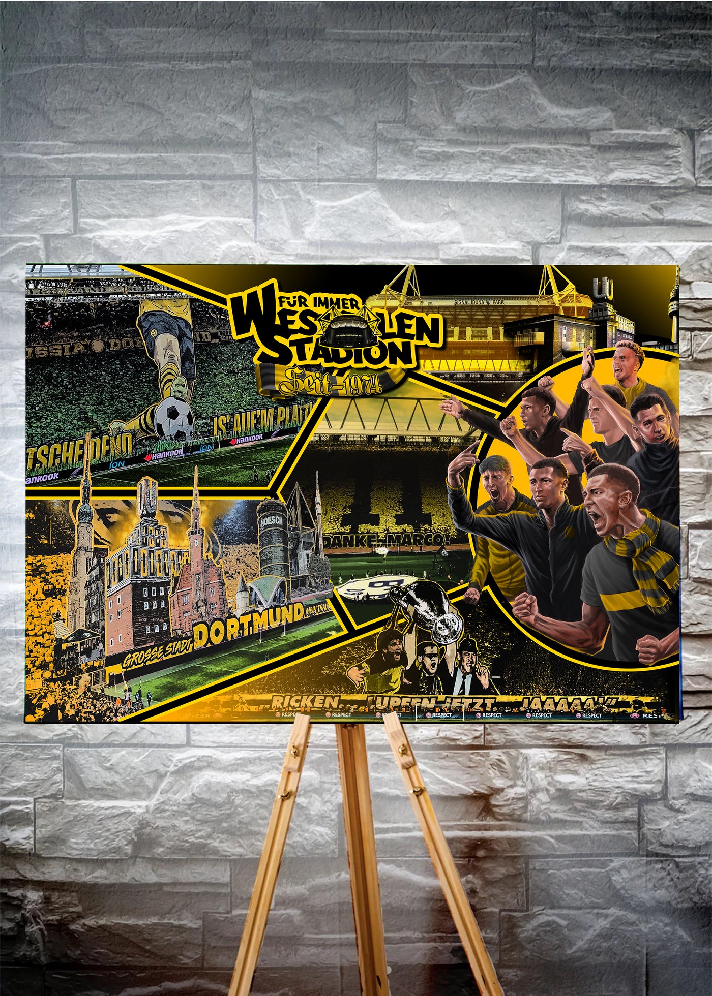 Dortmund Kunstleinwand "Für immer WS" ( Limitiert auf 60 Exemplare )
