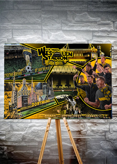 Dortmund Kunstleinwand "Für immer WS" ( Limitiert auf 60 Exemplare )