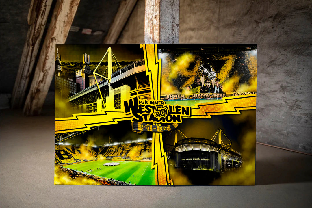 Limitiertes Dortmund Leinwandbild "50 Jahre WS" Volume 2