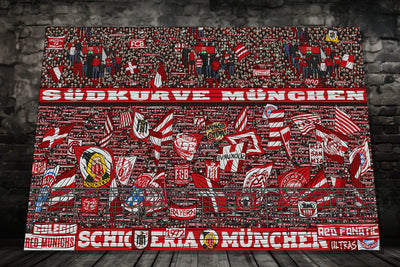 München Kunstleinwand "Ultras" (Limitiert auf 60 Exemplare)