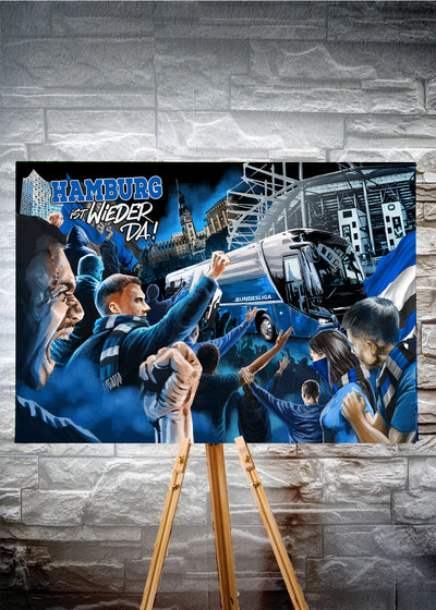 Hamburg Kunstleinwand Champions (Noch 39 Exemplare)