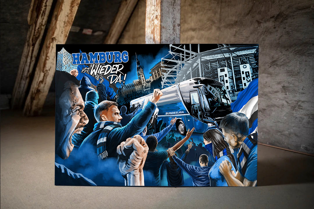 Hamburg Kunstleinwand Champions (Noch 39 Exemplare)