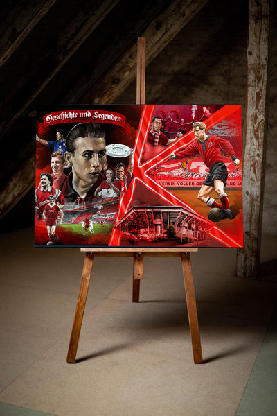 Kaiserslautern Leinwandbild "Master Collage" ( 60 Exemplare)