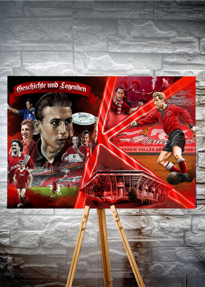 Kaiserslautern Leinwandbild "Master Collage" ( 60 Exemplare)