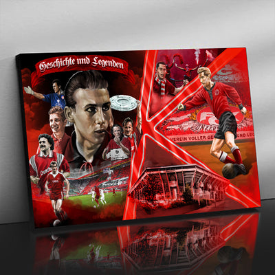 Kaiserslautern Leinwandbild "Master Collage" ( 60 Exemplare)