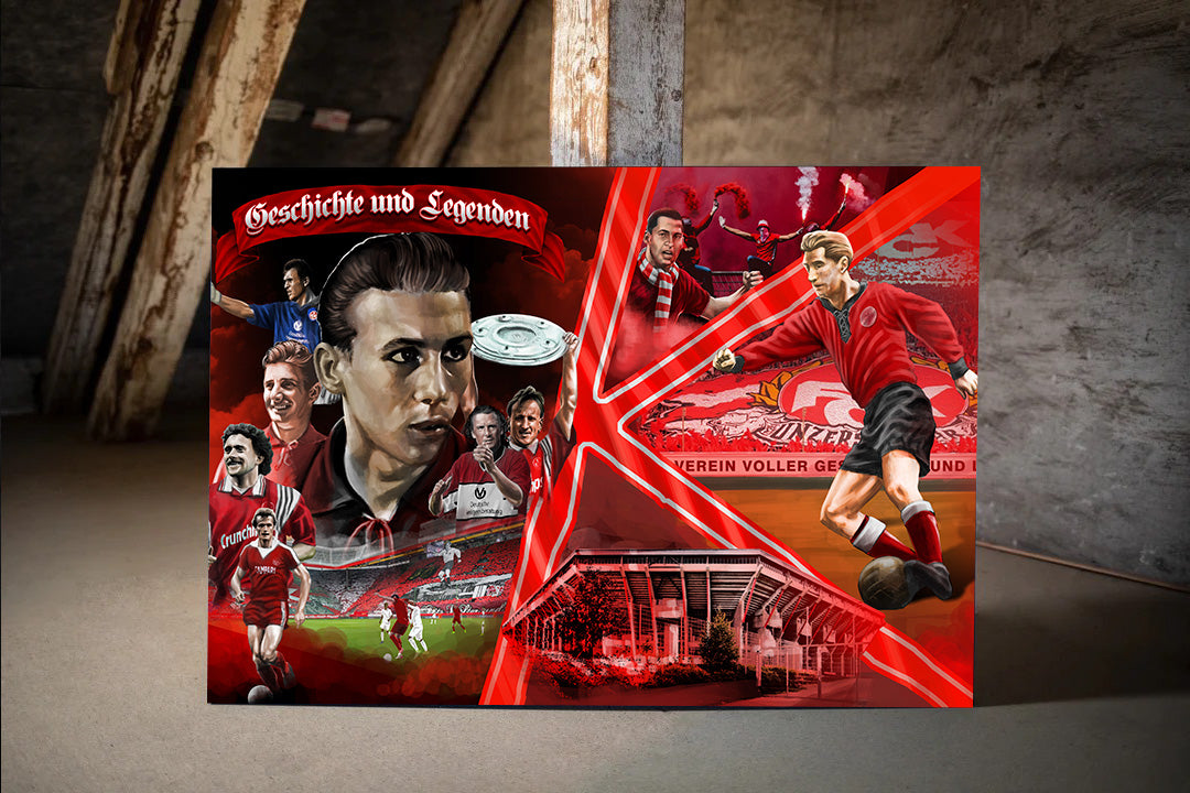 Kaiserslautern Leinwandbild "Master Collage" ( 60 Exemplare)