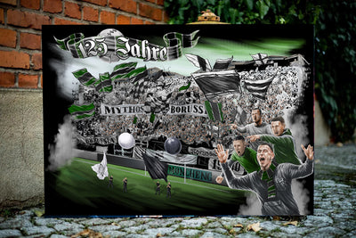 Mönchengladbach Kunstleinwand "125 Jahre"