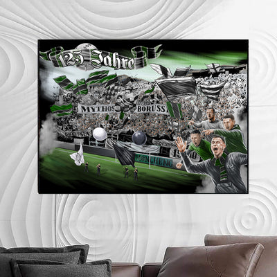 Mönchengladbach Kunstleinwand "125 Jahre"