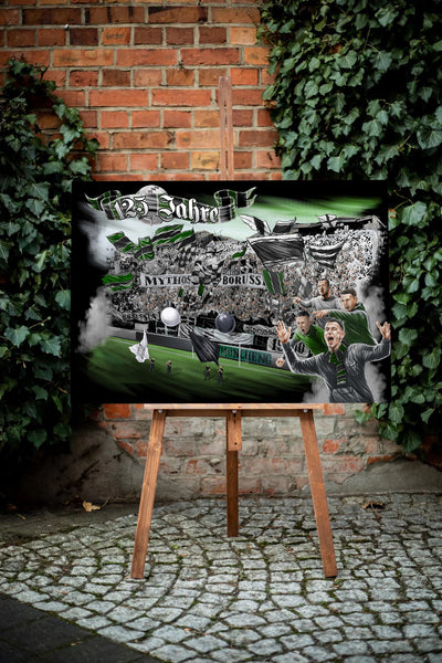 Mönchengladbach Kunstleinwand "125 Jahre"