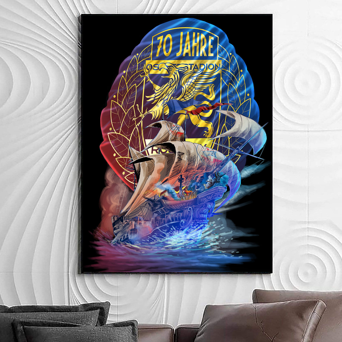 Sonderedition ! Rostock Leinwandbild "70 Jahre"