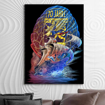 Sonderedition ! Rostock Leinwandbild "70 Jahre"