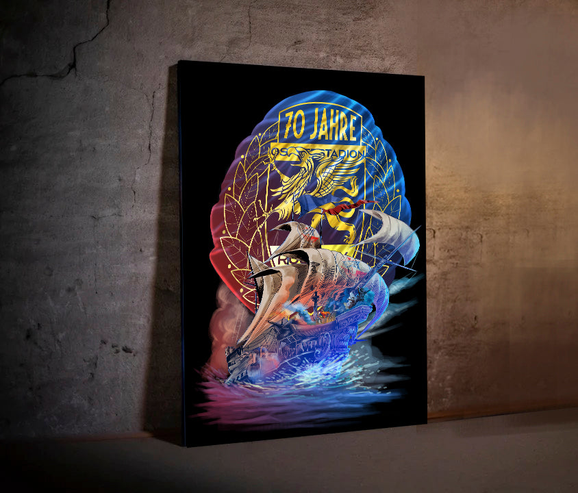 Sonderedition ! Rostock Leinwandbild "70 Jahre"