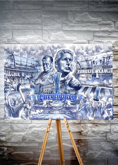 Gelsenkirchen Kunstleinwand "Eurofighter" Version 3 (60 Exemplare)