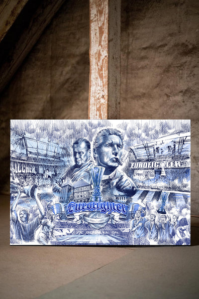 Gelsenkirchen Kunstleinwand "Eurofighter" Version 3 (60 Exemplare)