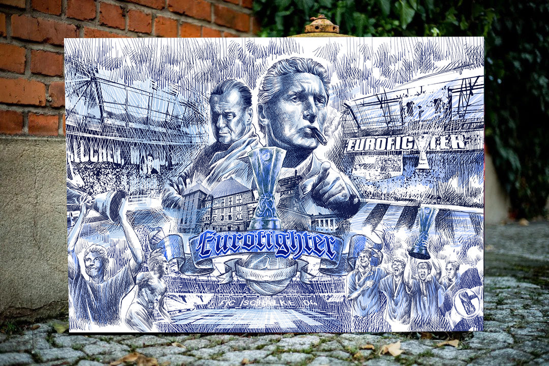 Gelsenkirchen Kunstleinwand "Eurofighter" Version 3 (60 Exemplare)