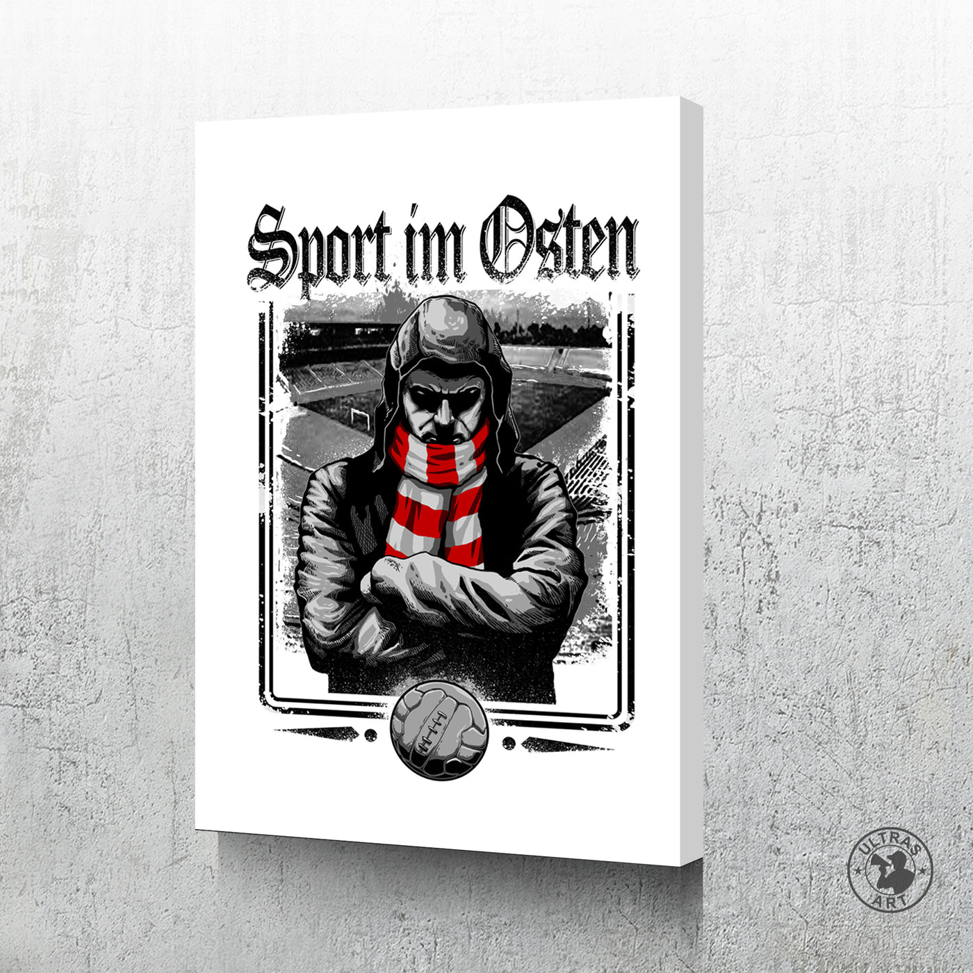 Leinwandbild "Sport im Osten" (Rot/Weiss)