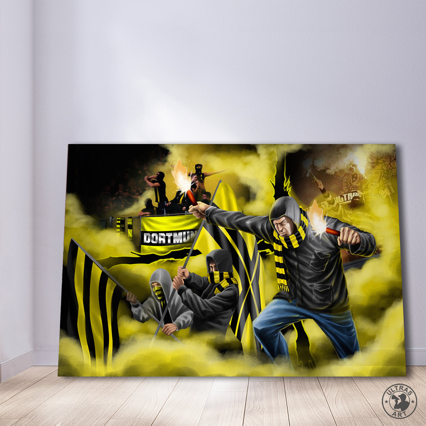 Dortmund Leinwand "Supporters" - Ultras Art