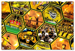 PVC Banner Dortmund Mosaik - Ultras Art