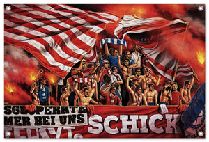 PVC Banner Ultras München - Ultras Art