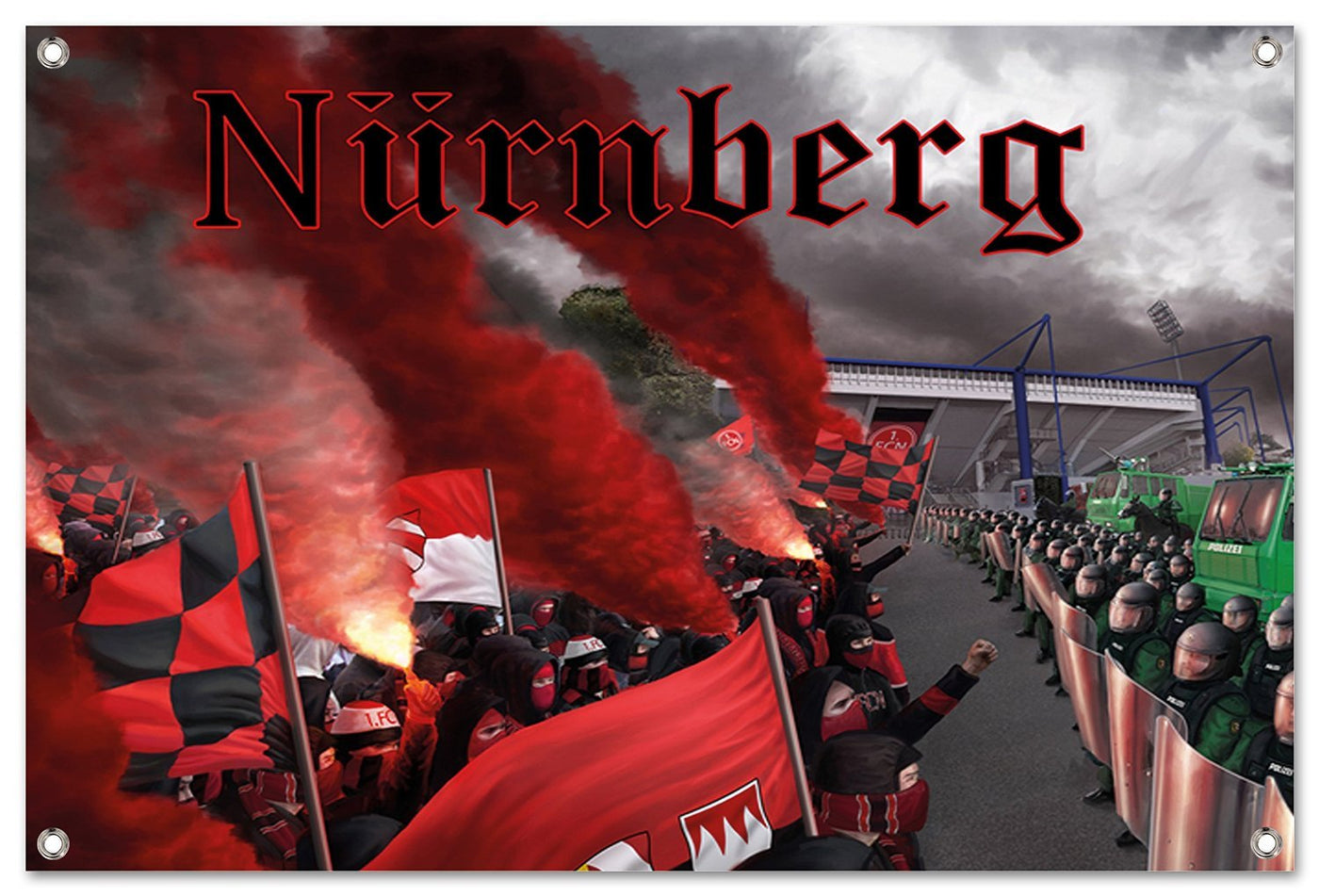 PVC Banner Ultras Nürnberg - Ultras Art