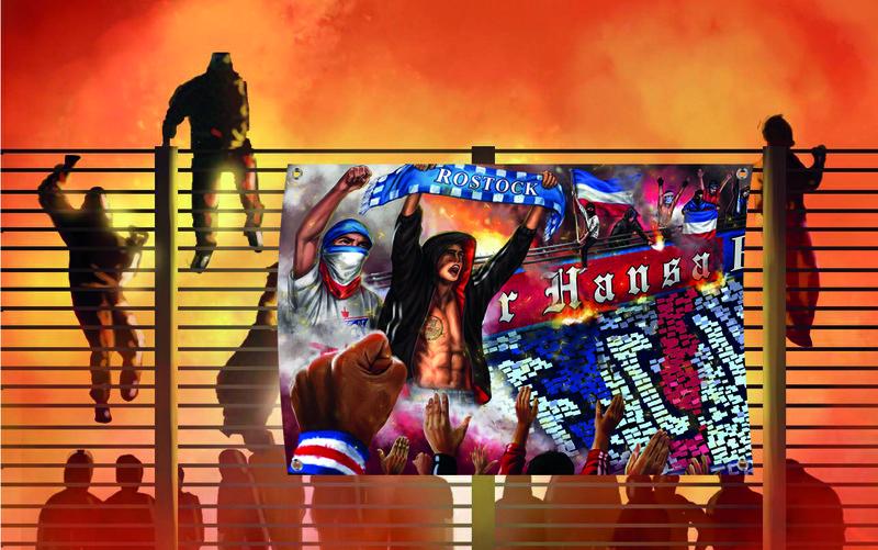 PVC Banner Hansa Collage - Ultras Art